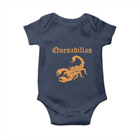 Quesadillas Scorpion Baby Onesie Burnt Orange Southwestern