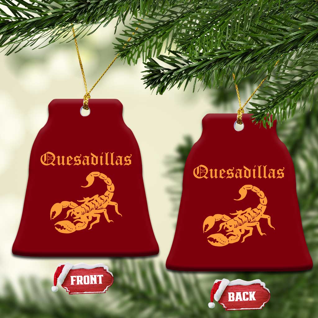 Quesadillas Scorpion Ceramic Ornament Burnt Orange Southwestern