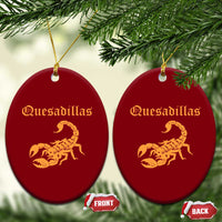 Quesadillas Scorpion Ceramic Ornament Burnt Orange Southwestern