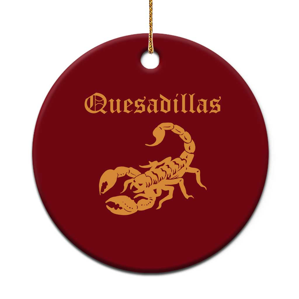 Quesadillas Scorpion Ceramic Ornament Burnt Orange Southwestern