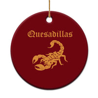 Quesadillas Scorpion Ceramic Ornament Burnt Orange Southwestern