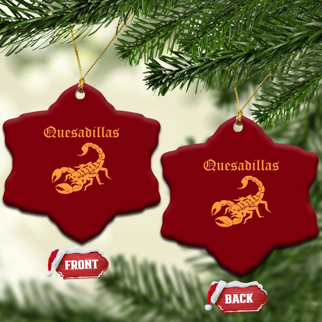 Quesadillas Scorpion Ceramic Ornament Burnt Orange Southwestern