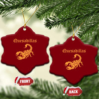 Quesadillas Scorpion Ceramic Ornament Burnt Orange Southwestern