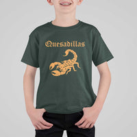 Quesadillas Scorpion T Shirt For Kid Burnt Orange Southwestern
