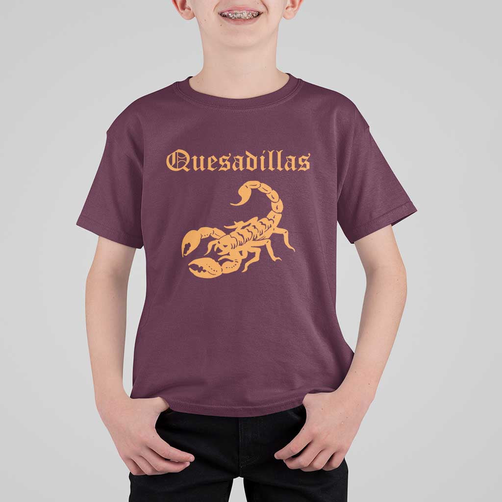 Quesadillas Scorpion T Shirt For Kid Burnt Orange Southwestern