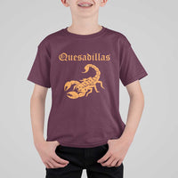 Quesadillas Scorpion T Shirt For Kid Burnt Orange Southwestern