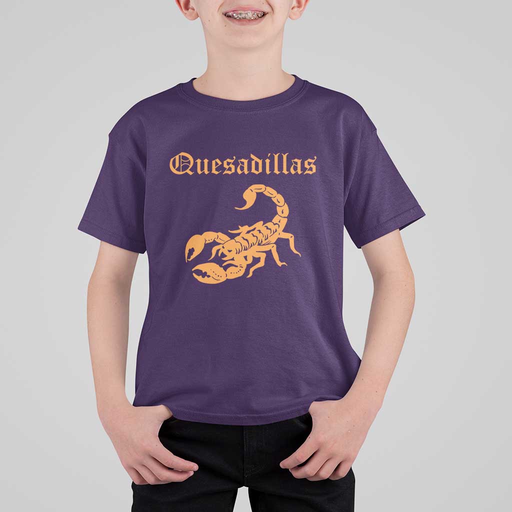 Quesadillas Scorpion T Shirt For Kid Burnt Orange Southwestern
