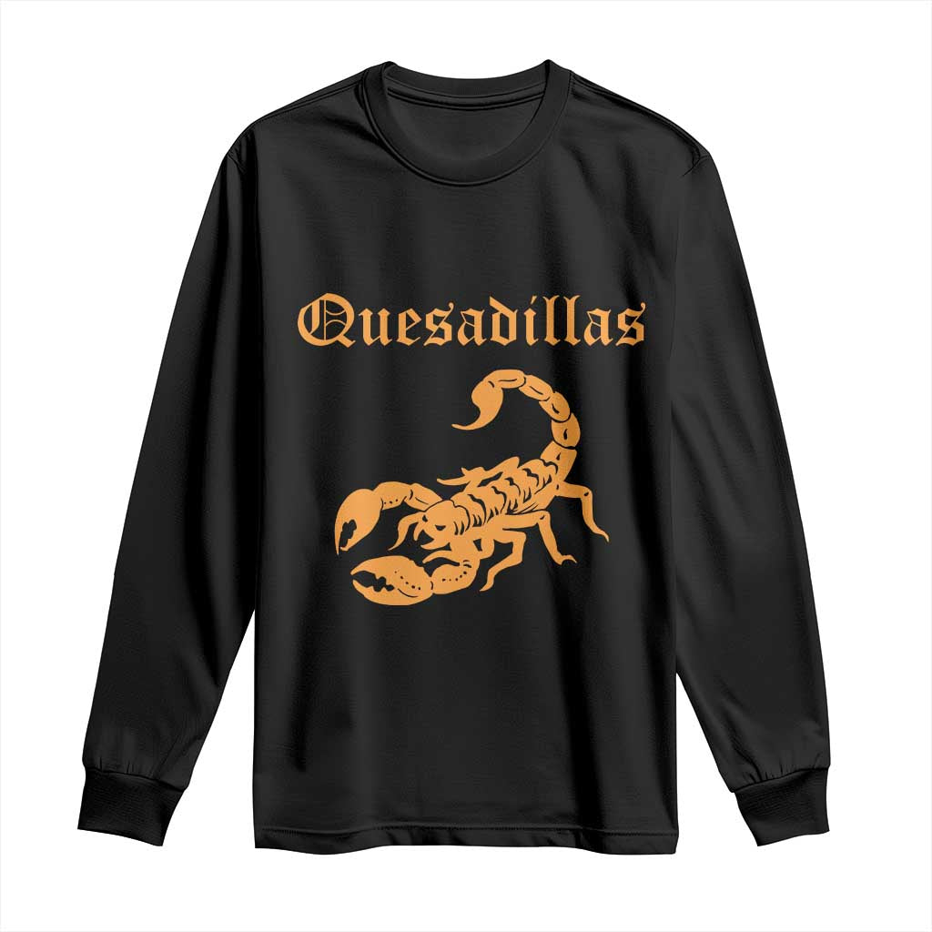 Quesadillas Scorpion Long Sleeve Shirt Burnt Orange Southwestern