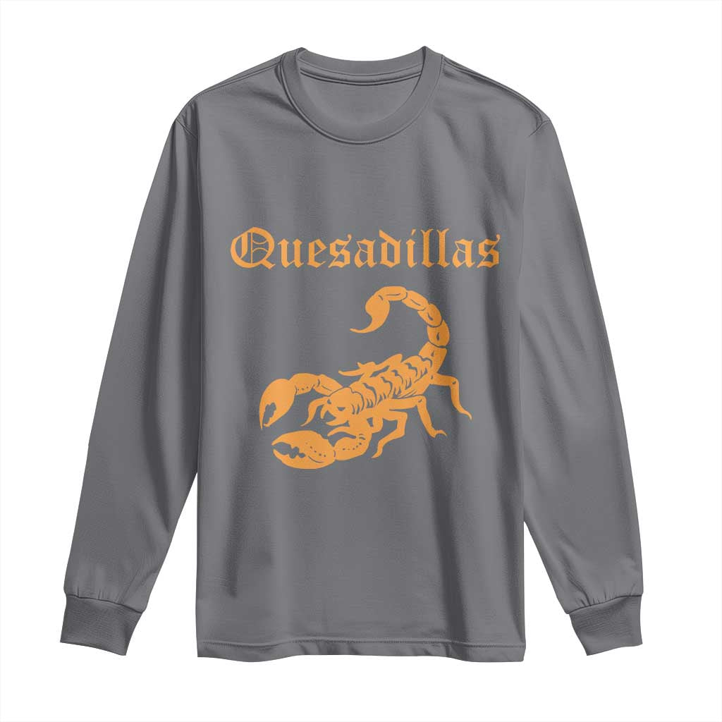 Quesadillas Scorpion Long Sleeve Shirt Burnt Orange Southwestern