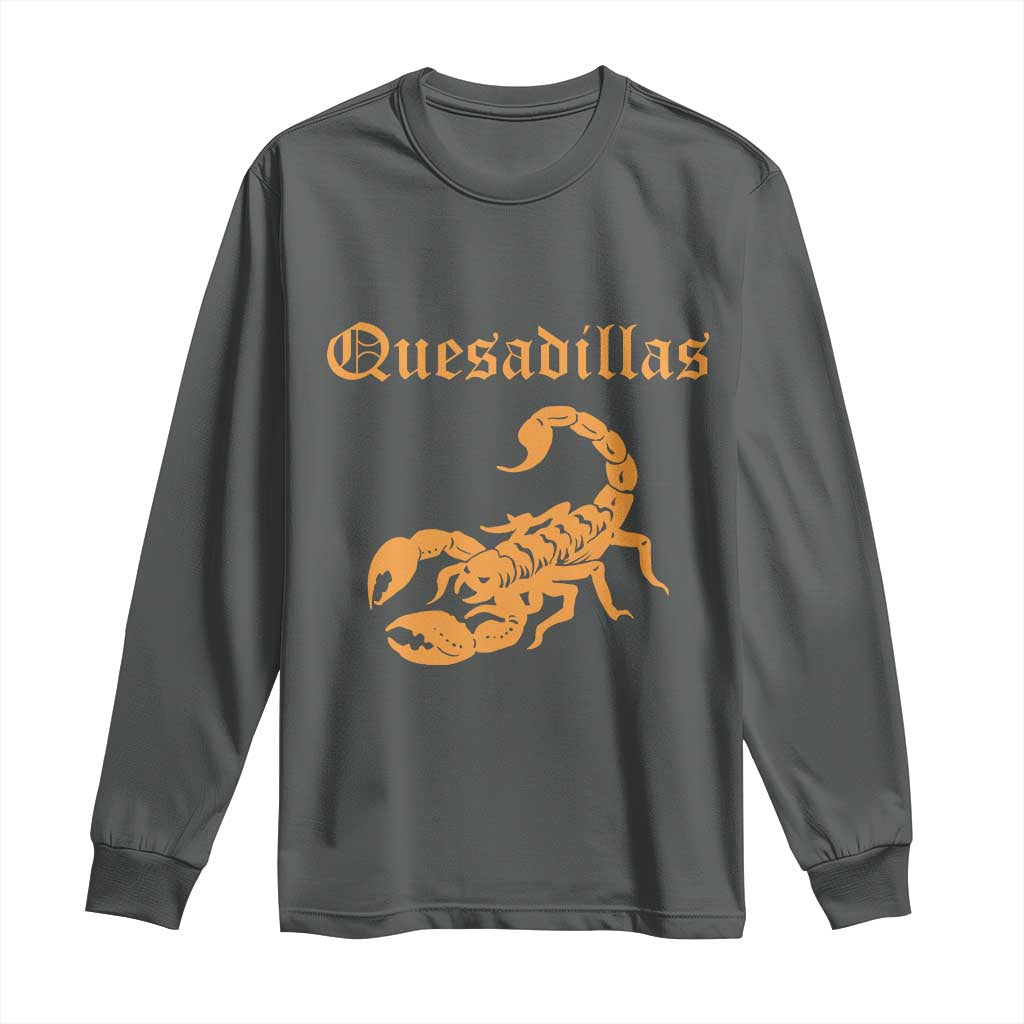 Quesadillas Scorpion Long Sleeve Shirt Burnt Orange Southwestern