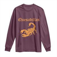 Quesadillas Scorpion Long Sleeve Shirt Burnt Orange Southwestern