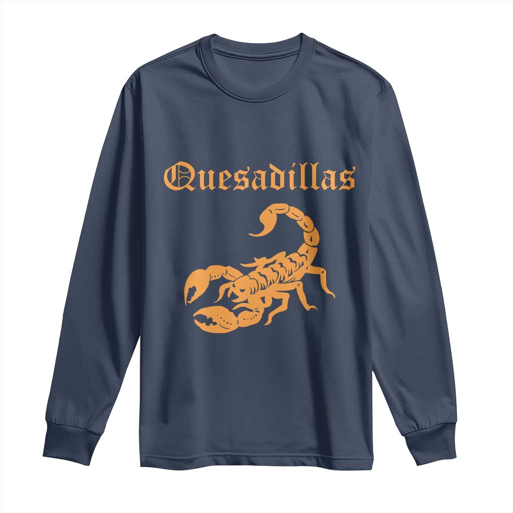 Quesadillas Scorpion Long Sleeve Shirt Burnt Orange Southwestern