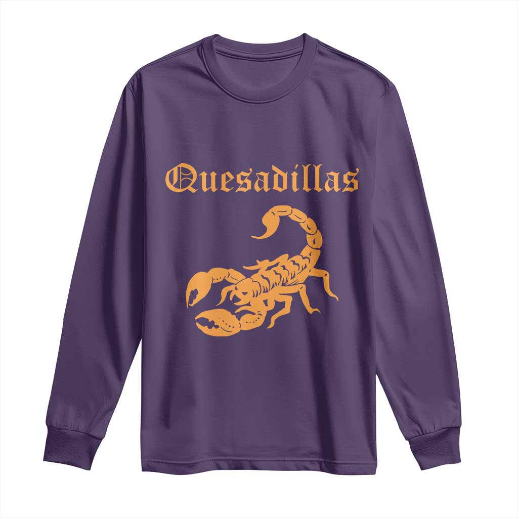 Quesadillas Scorpion Long Sleeve Shirt Burnt Orange Southwestern