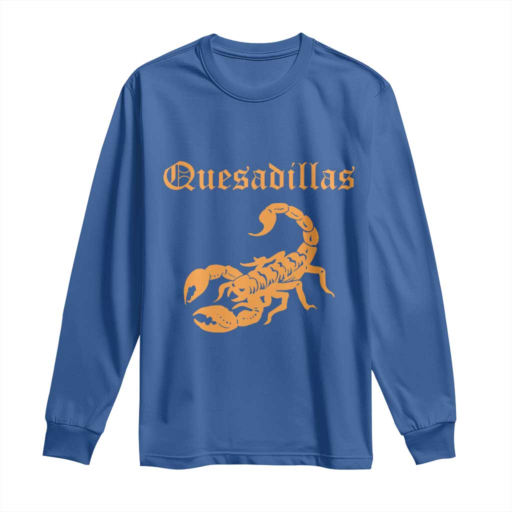 Quesadillas Scorpion Long Sleeve Shirt Burnt Orange Southwestern