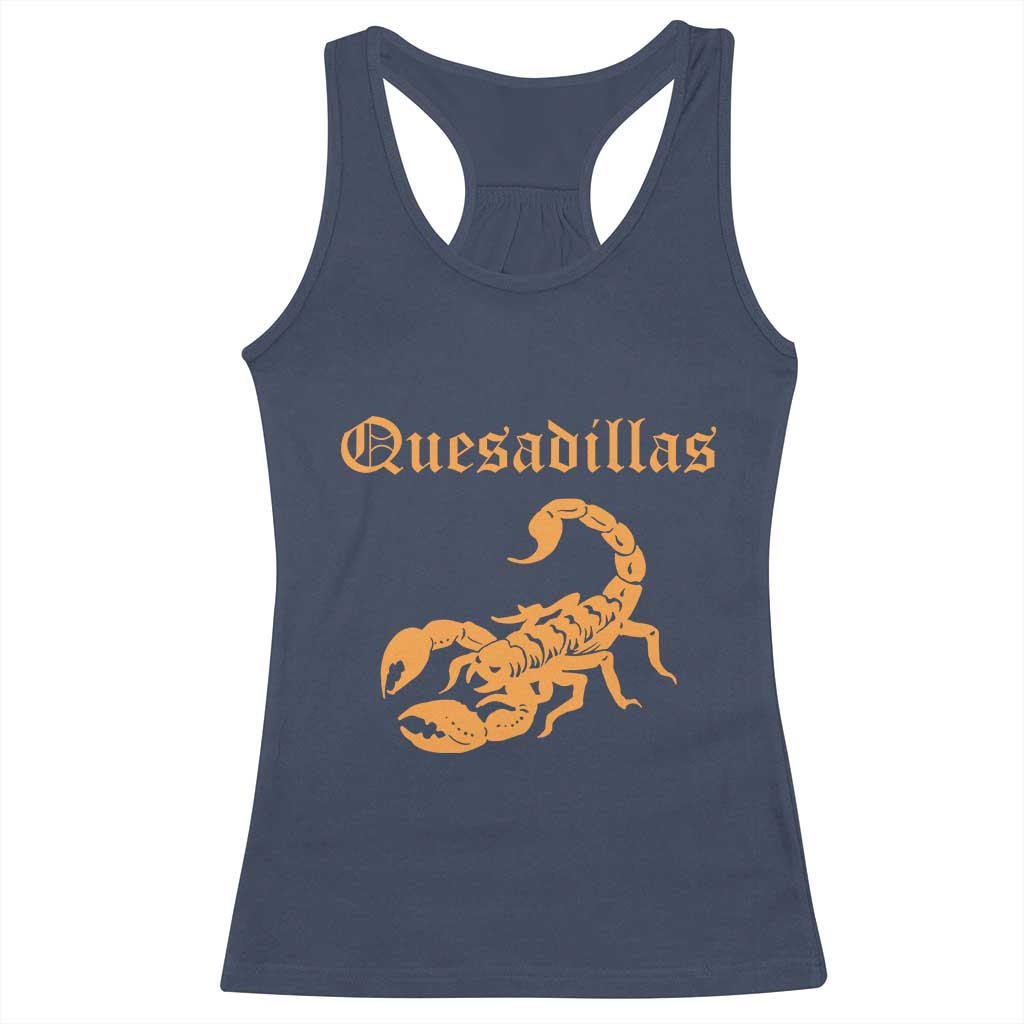 Quesadillas Scorpion Racerback Tank Top Burnt Orange Southwestern