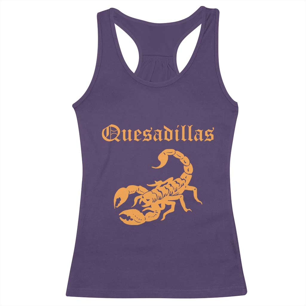 Quesadillas Scorpion Racerback Tank Top Burnt Orange Southwestern