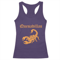 Quesadillas Scorpion Racerback Tank Top Burnt Orange Southwestern
