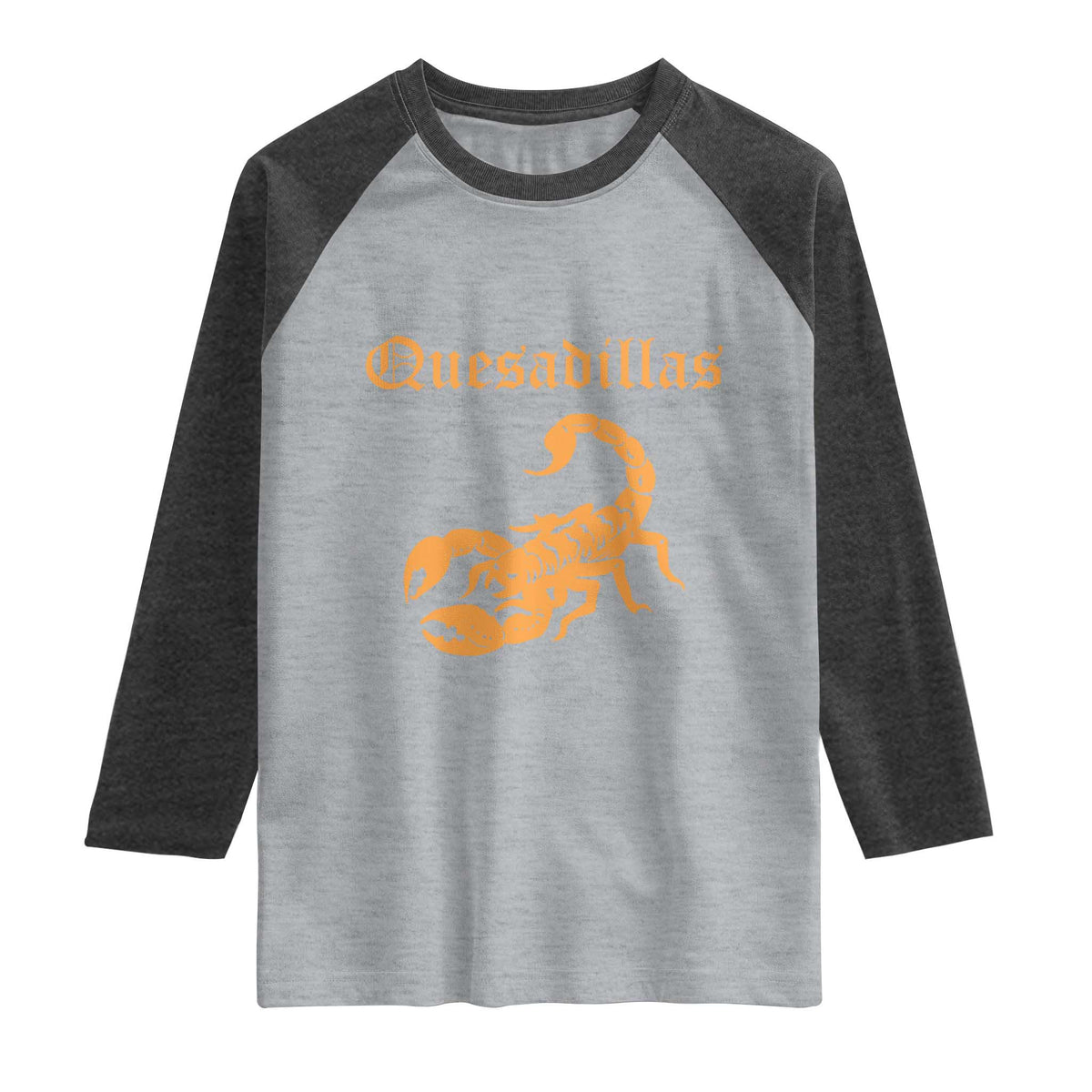 Quesadillas Scorpion Raglan Shirt Burnt Orange Southwestern