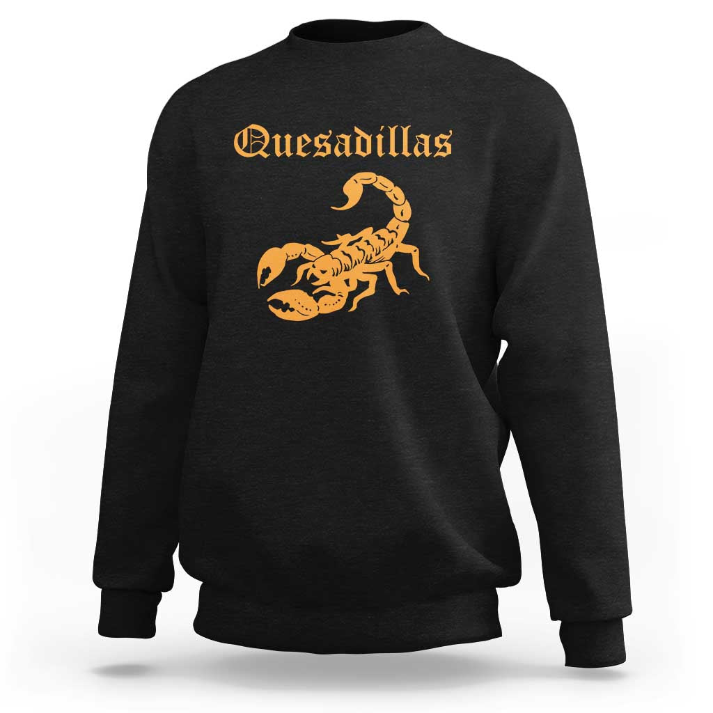 Quesadillas Scorpion Sweatshirt Burnt Orange Southwestern