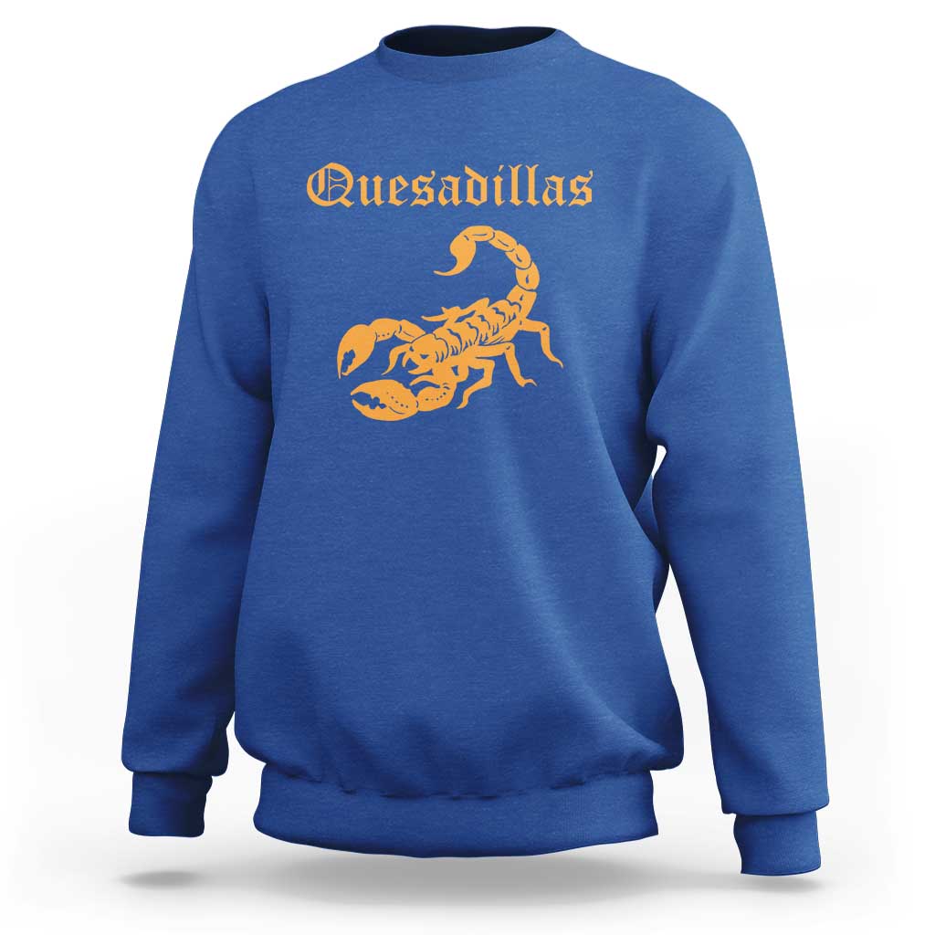 Quesadillas Scorpion Sweatshirt Burnt Orange Southwestern