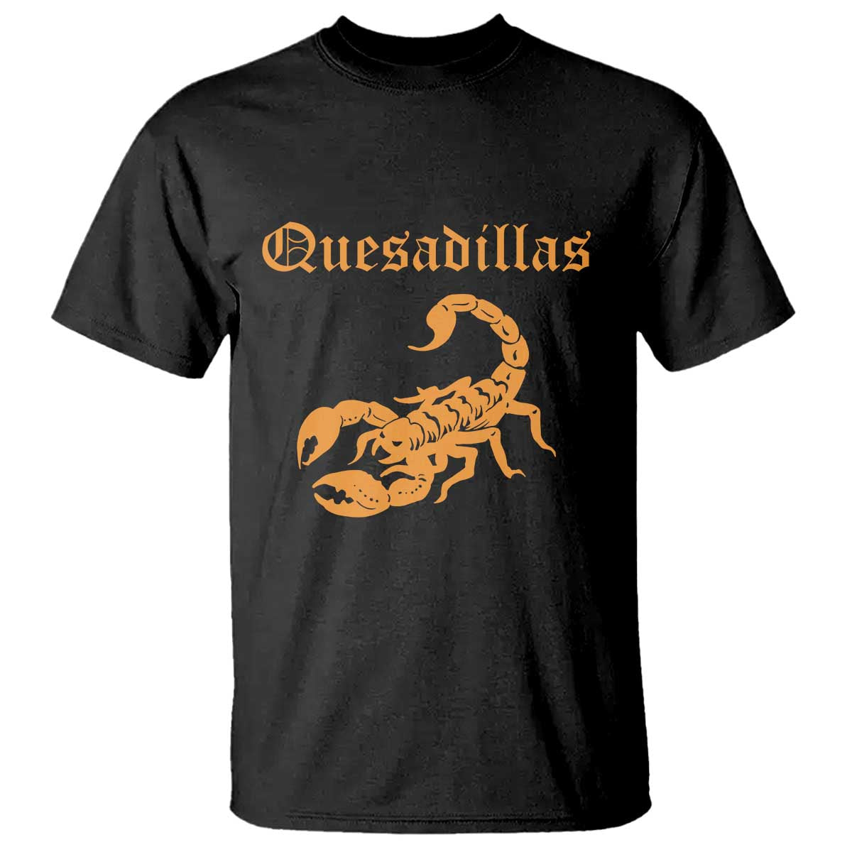 Quesadillas Scorpion T Shirt Burnt Orange Southwestern