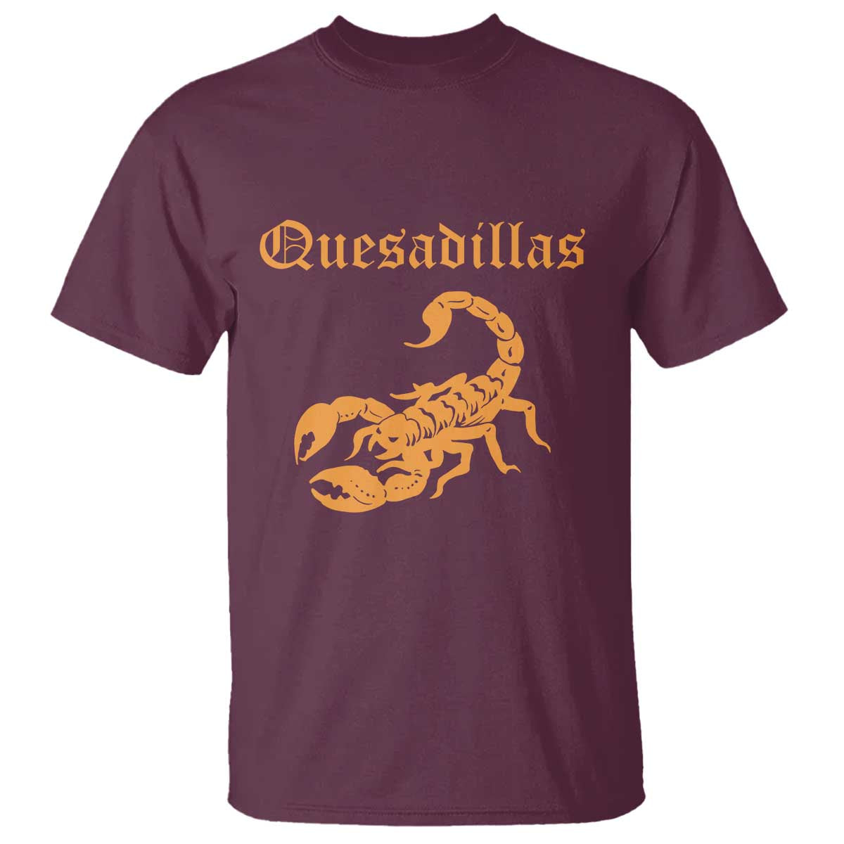 Quesadillas Scorpion T Shirt Burnt Orange Southwestern