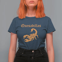 Quesadillas Scorpion T Shirt For Women Burnt Orange Southwestern