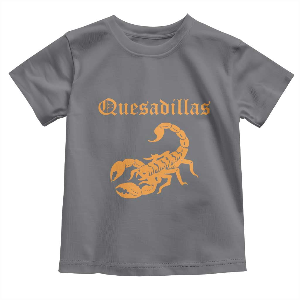 Quesadillas Scorpion Toddler T Shirt Burnt Orange Southwestern