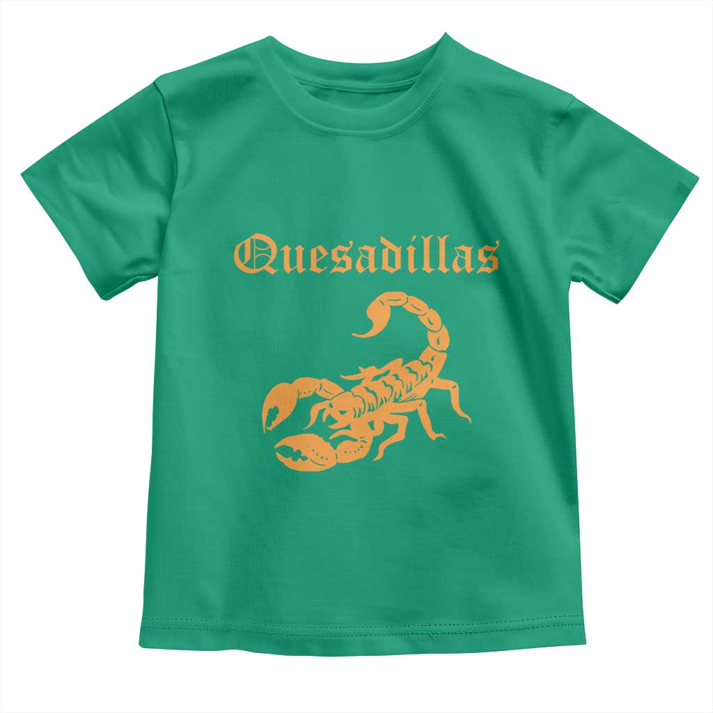 Quesadillas Scorpion Toddler T Shirt Burnt Orange Southwestern