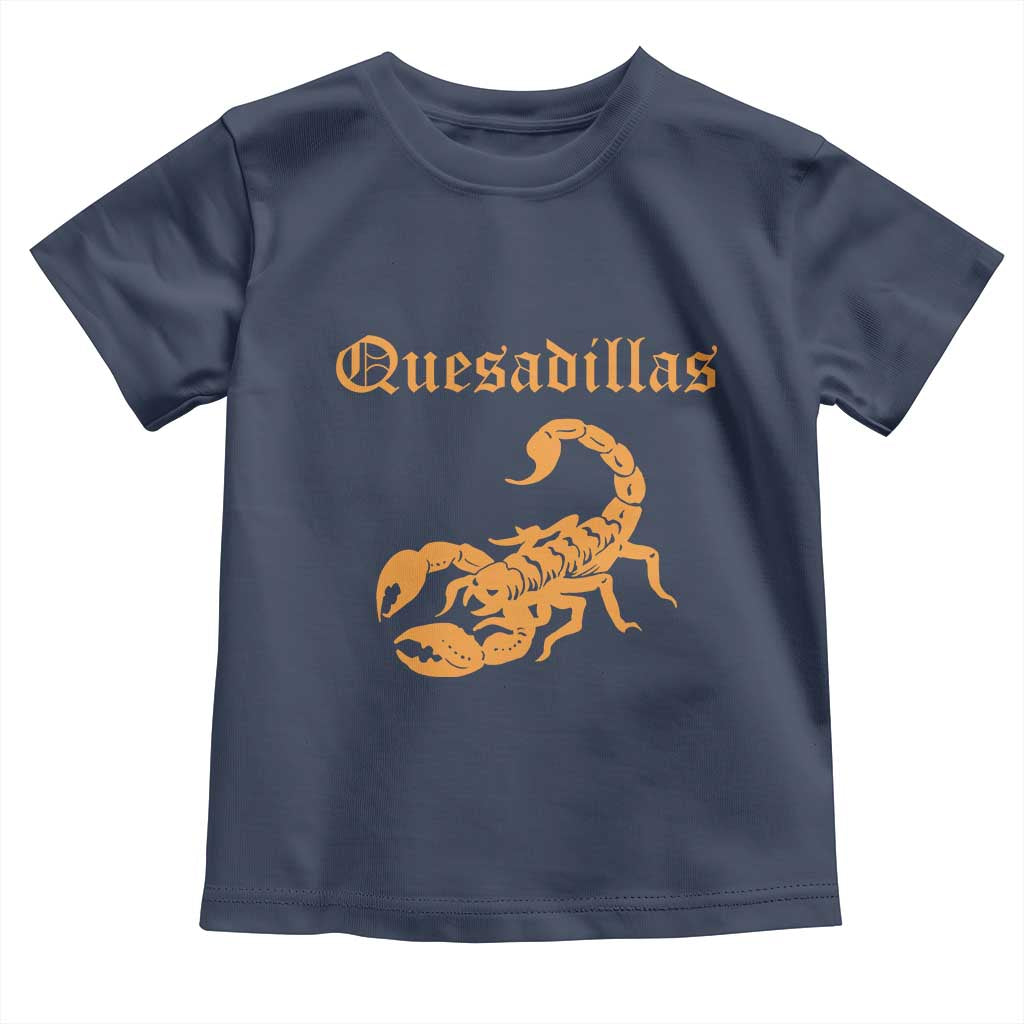 Quesadillas Scorpion Toddler T Shirt Burnt Orange Southwestern