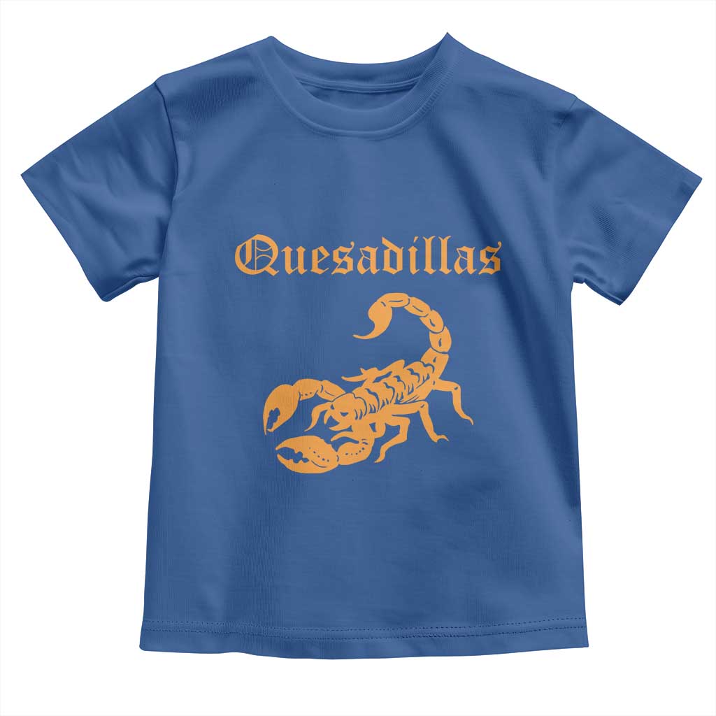 Quesadillas Scorpion Toddler T Shirt Burnt Orange Southwestern