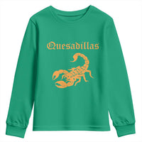 Quesadillas Scorpion Youth Sweatshirt Burnt Orange Southwestern