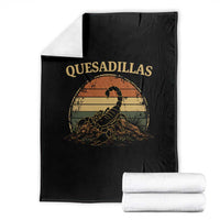 Quesadillas Scorpion Throw Blanket Southwestern Desert Food