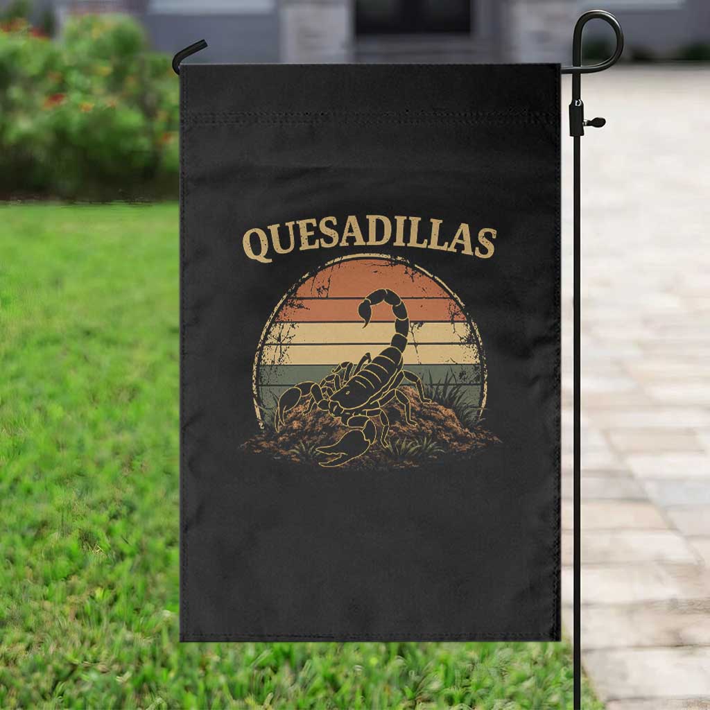 Quesadillas Scorpion Garden Flag Southwestern Desert Food