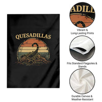 Quesadillas Scorpion Garden Flag Southwestern Desert Food