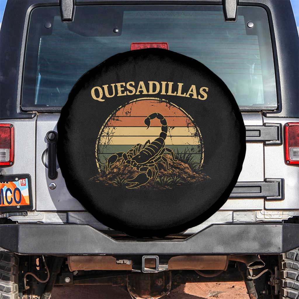 Quesadillas Scorpion Spare Tire Cover Southwestern Desert Food