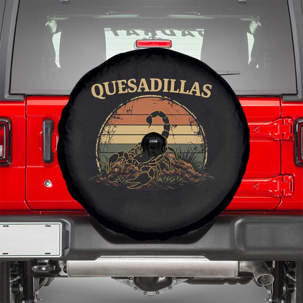 Quesadillas Scorpion Spare Tire Cover Southwestern Desert Food