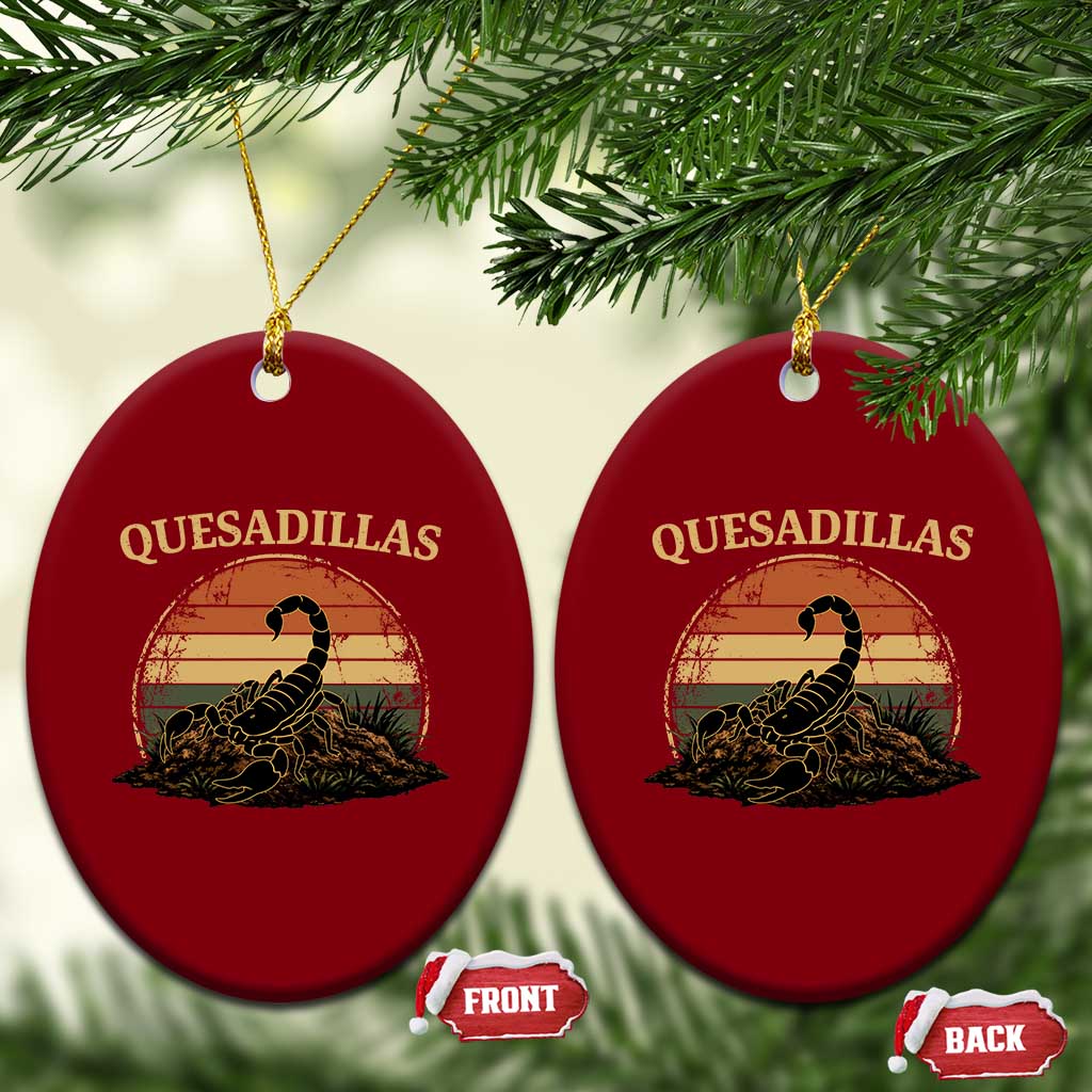 Quesadillas Scorpion Ceramic Ornament Southwestern Desert Food