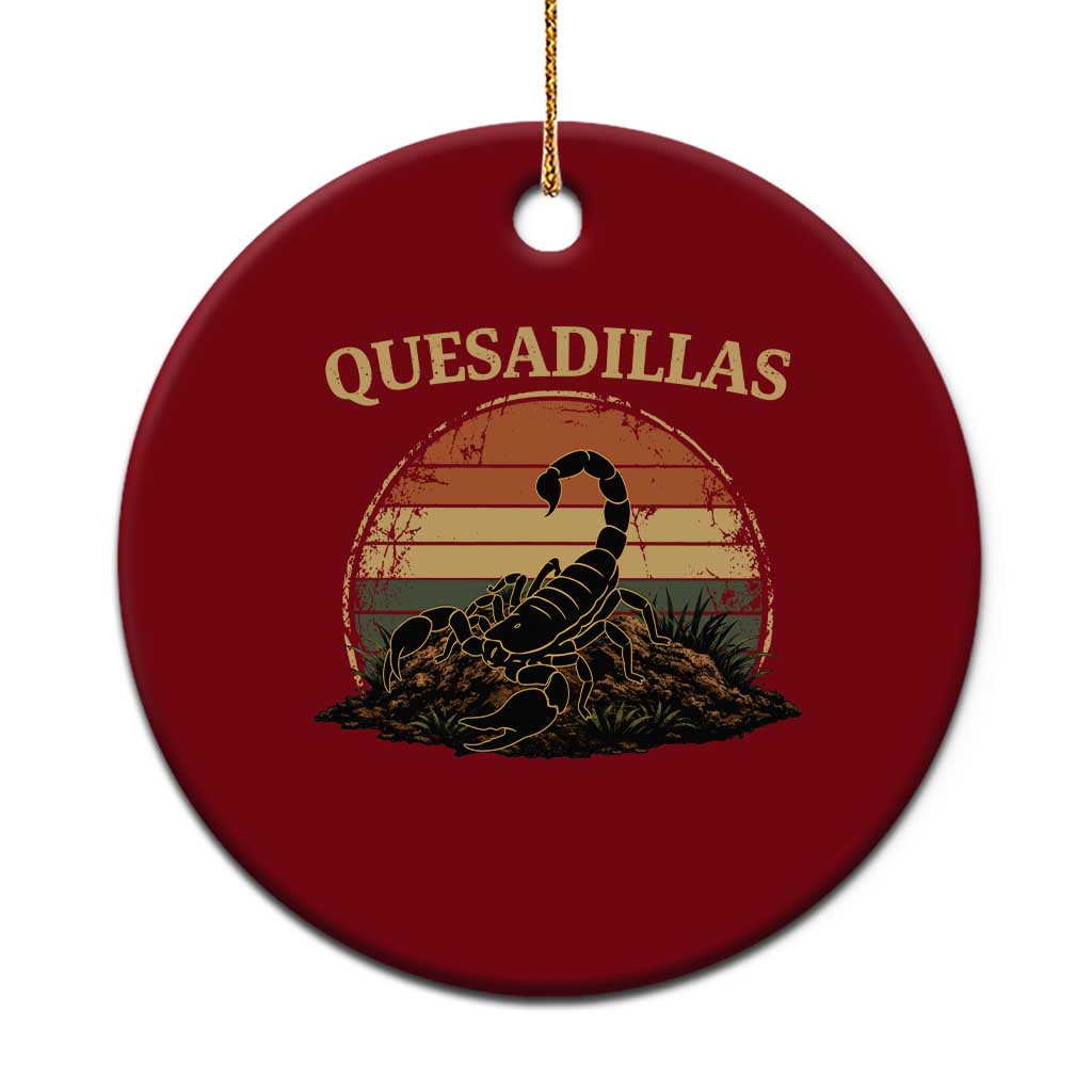 Quesadillas Scorpion Ceramic Ornament Southwestern Desert Food