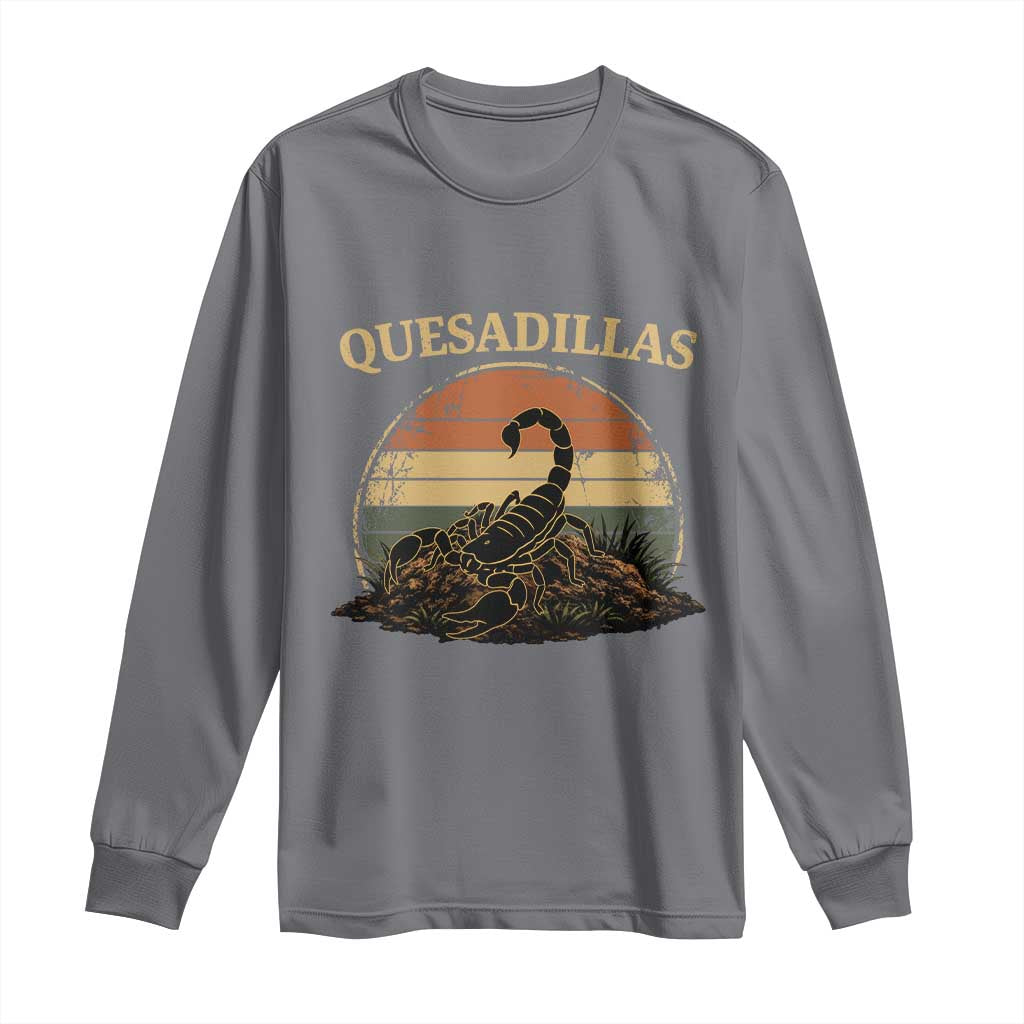Quesadillas Scorpion Long Sleeve Shirt Southwestern Desert Food