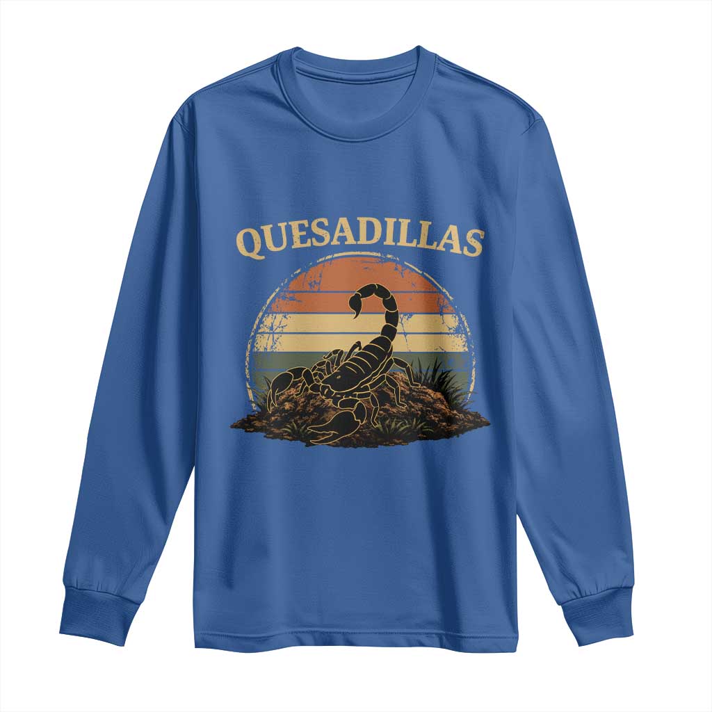 Quesadillas Scorpion Long Sleeve Shirt Southwestern Desert Food