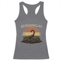 Quesadillas Scorpion Racerback Tank Top Southwestern Desert Food