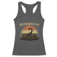 Quesadillas Scorpion Racerback Tank Top Southwestern Desert Food