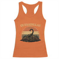 Quesadillas Scorpion Racerback Tank Top Southwestern Desert Food