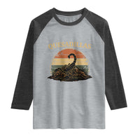 Quesadillas Scorpion Raglan Shirt Southwestern Desert Food