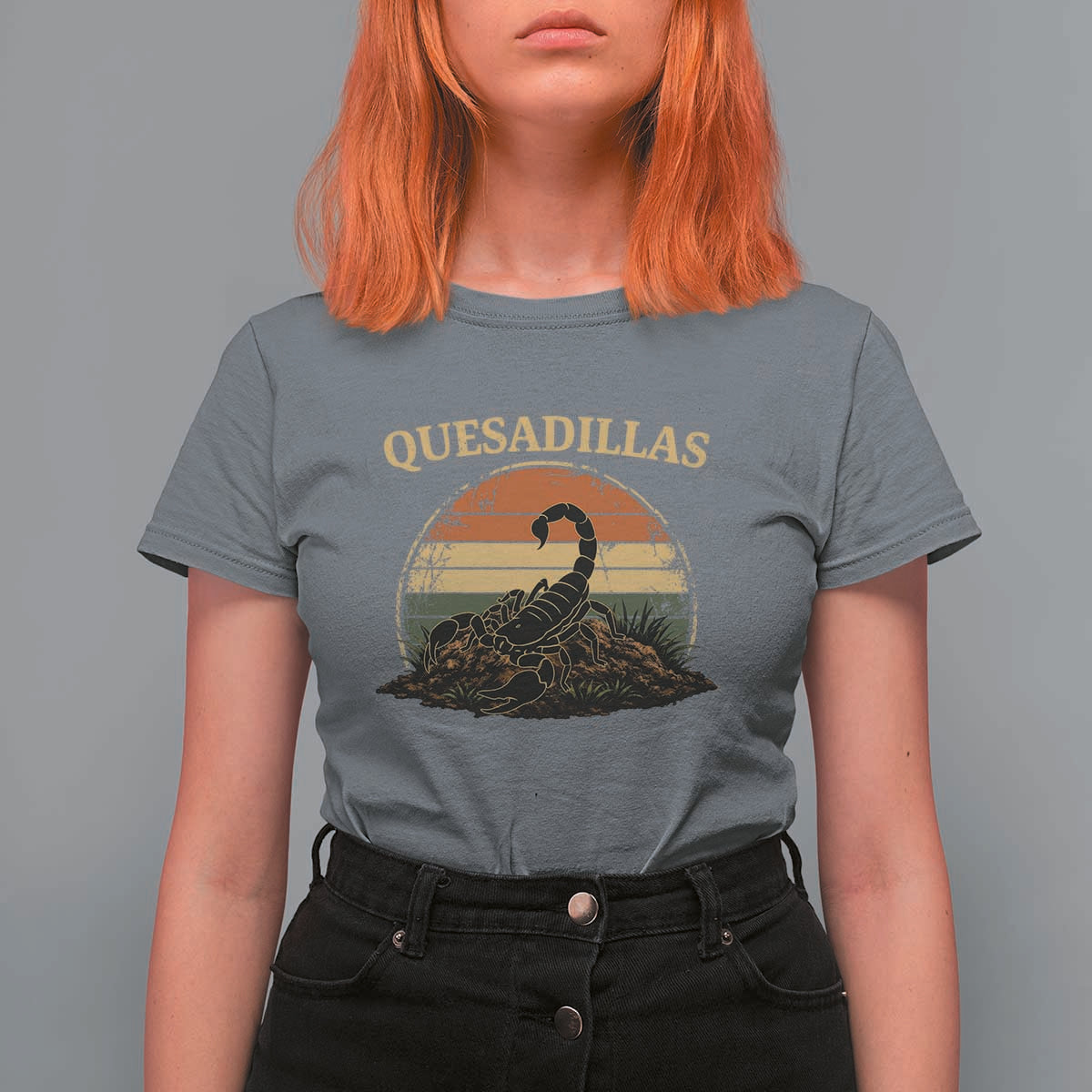 Quesadillas Scorpion T Shirt For Women Southwestern Desert Food