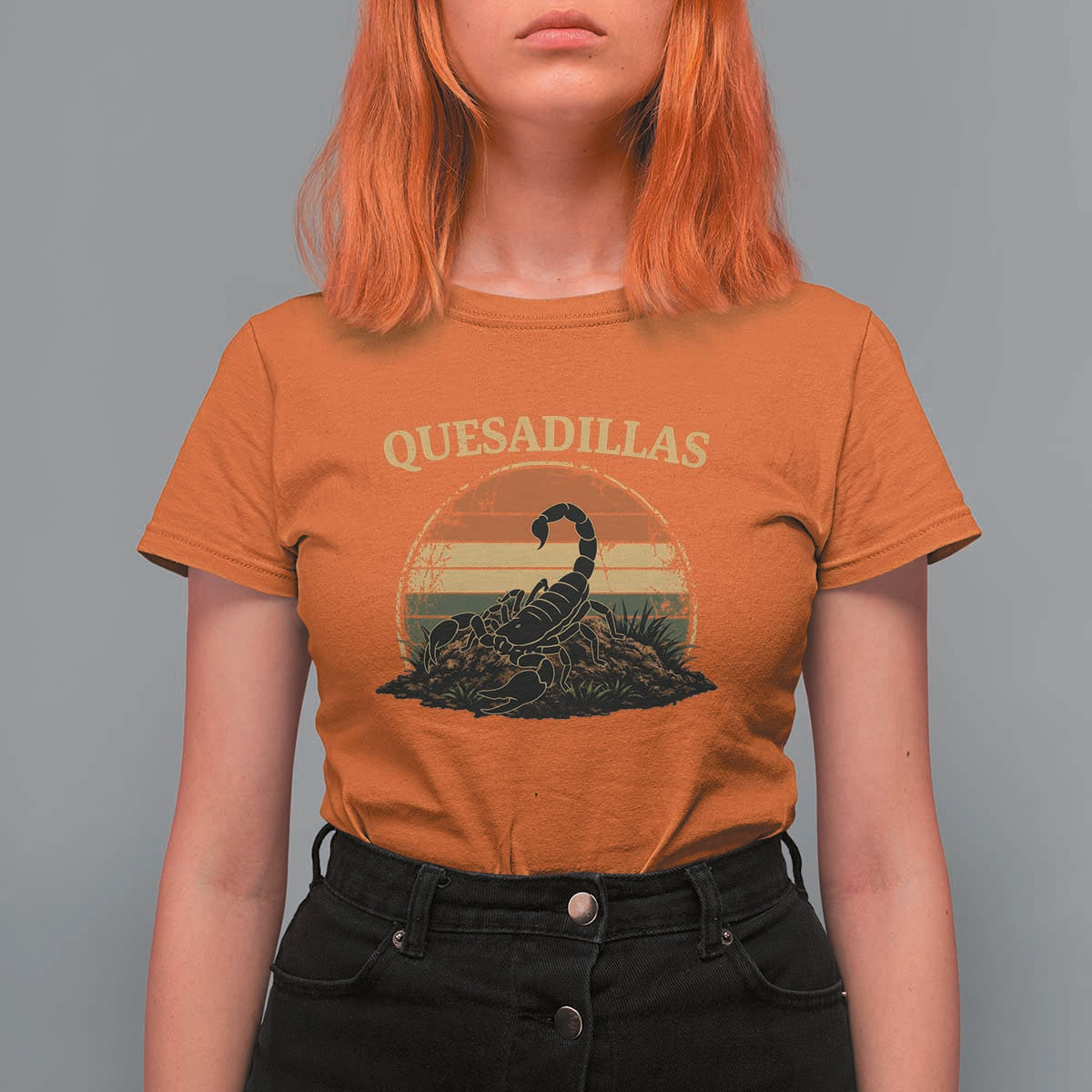 Quesadillas Scorpion T Shirt For Women Southwestern Desert Food