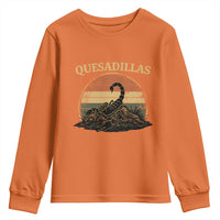 Quesadillas Scorpion Youth Sweatshirt Southwestern Desert Food