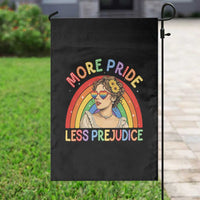 More Pride Less Prejudice Garden Flag Pride Month LGBTQ Gay Lesbian