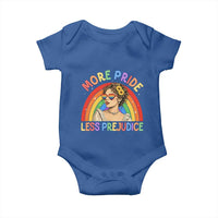 More Pride Less Prejudice Baby Onesie Pride Month LGBTQ Gay Lesbian